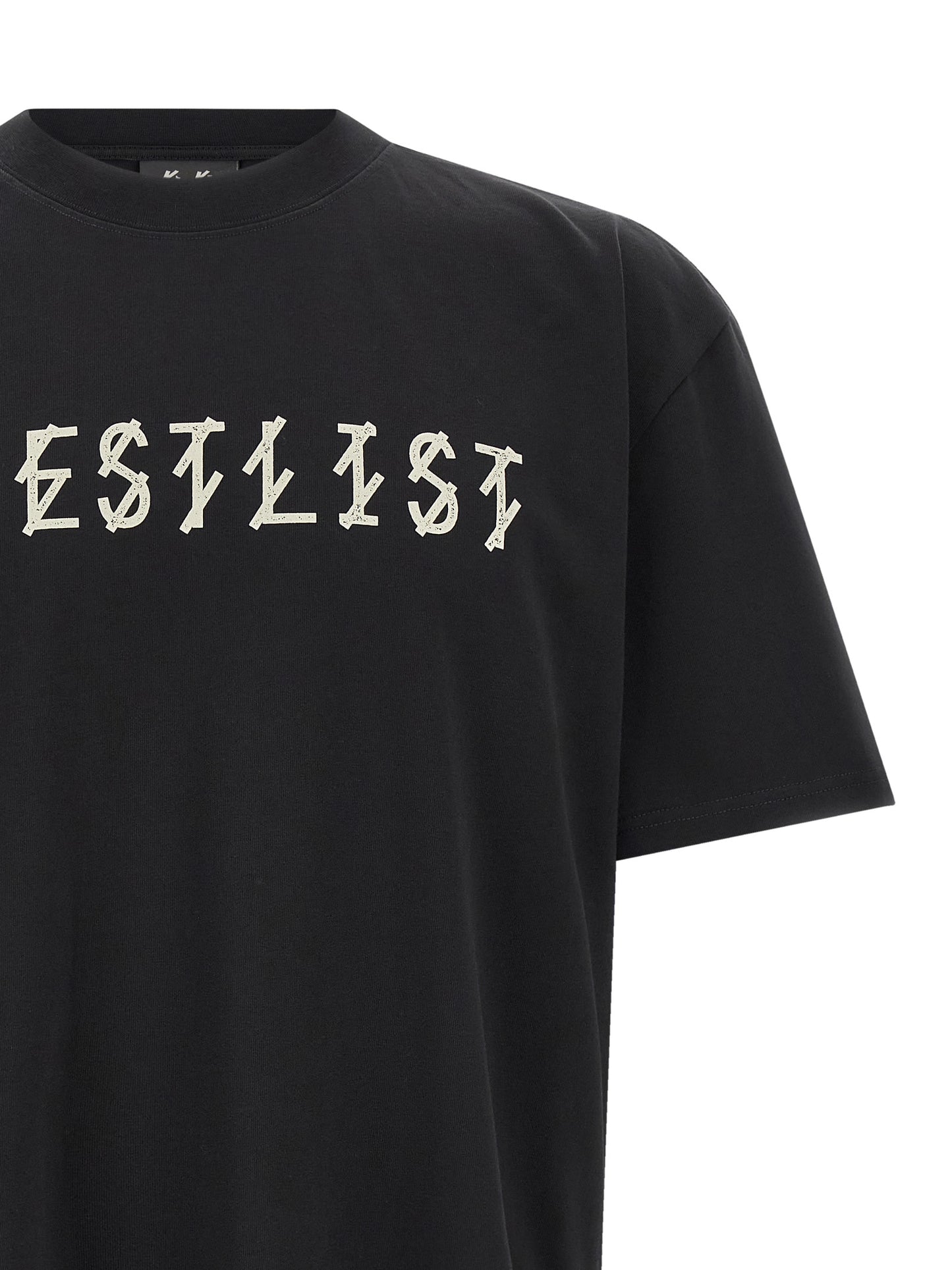 T-Shirt by 44 Label Group for men in cotton black, patterned & print showcases a chic silhouette, artfully detailed with a chic crew neckline and for a chic finish.