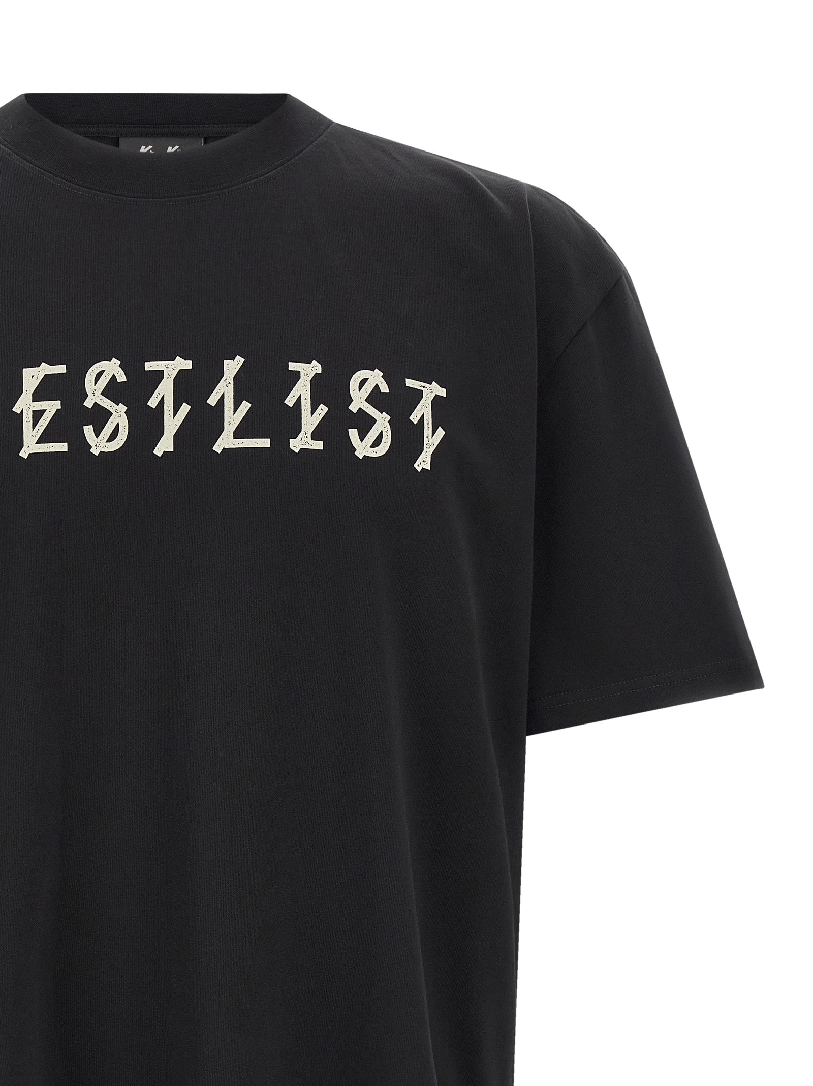 T-Shirt by 44 Label Group for men in cotton black, patterned & print showcases a chic silhouette, artfully detailed with a chic crew neckline and for a chic finish.