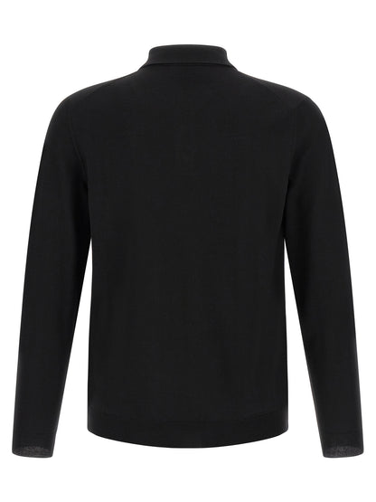 This Polo Shirt by ZANONE for men in polyamide & virgin wool black presents a flawless silhouette, showcasing flawless detailing and a refined for a truly flawless aesthetic.