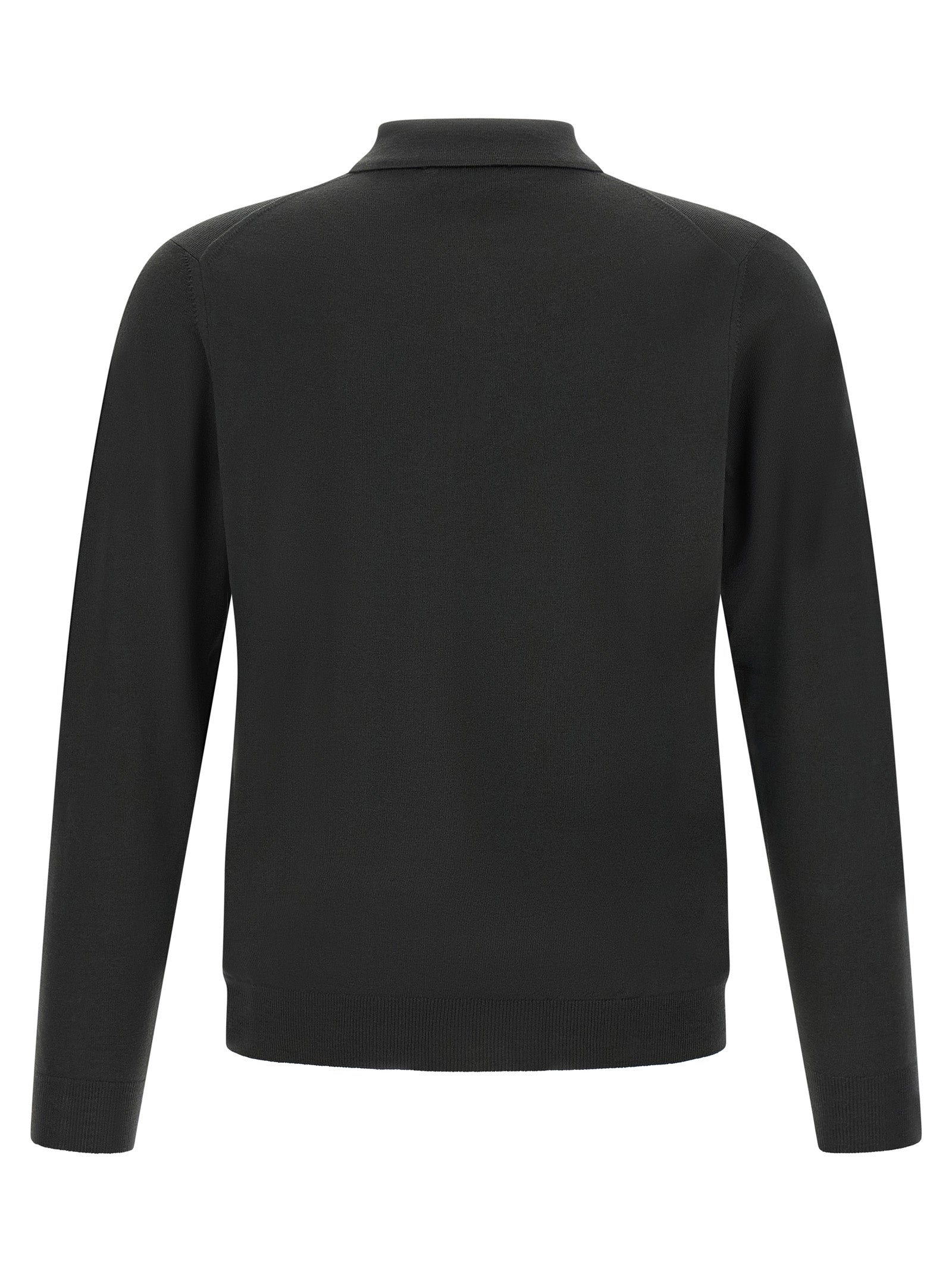 Polo Shirt by ZANONE for men in polyamide & virgin wool bicolour & green presents a sleek silhouette, featuring a refined and for a sleek finish.