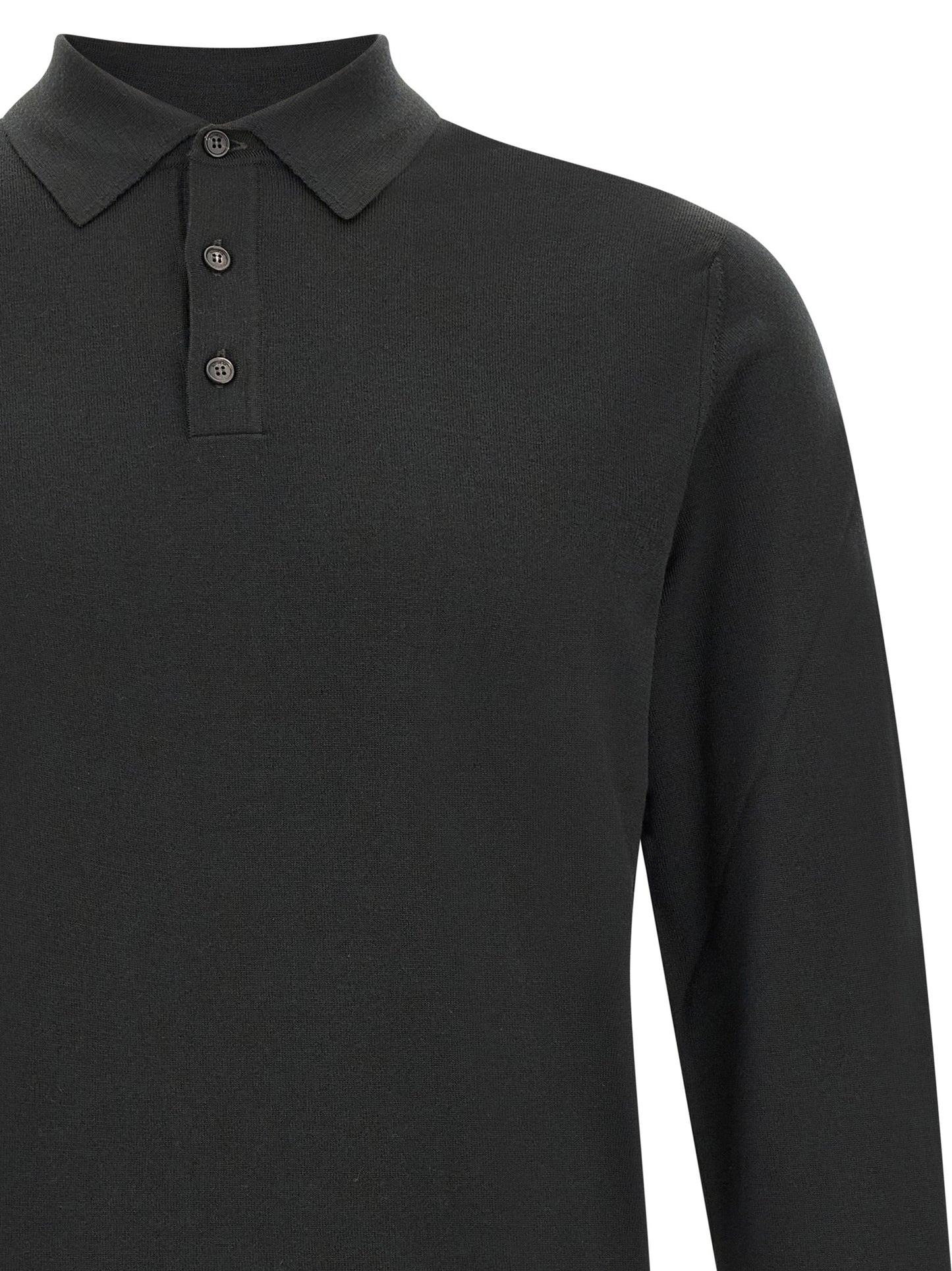 Polo Shirt by ZANONE for men in polyamide & virgin wool bicolour & green showcases a sharp silhouette, detailed with a refined and sharp for a sophisticated finish.