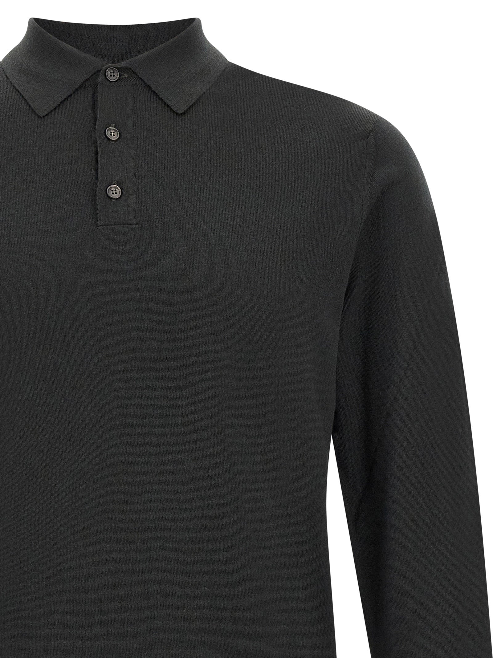 Polo Shirt by ZANONE for men in polyamide & virgin wool bicolour & green showcases a sharp silhouette, detailed with a refined and sharp for a sophisticated finish.