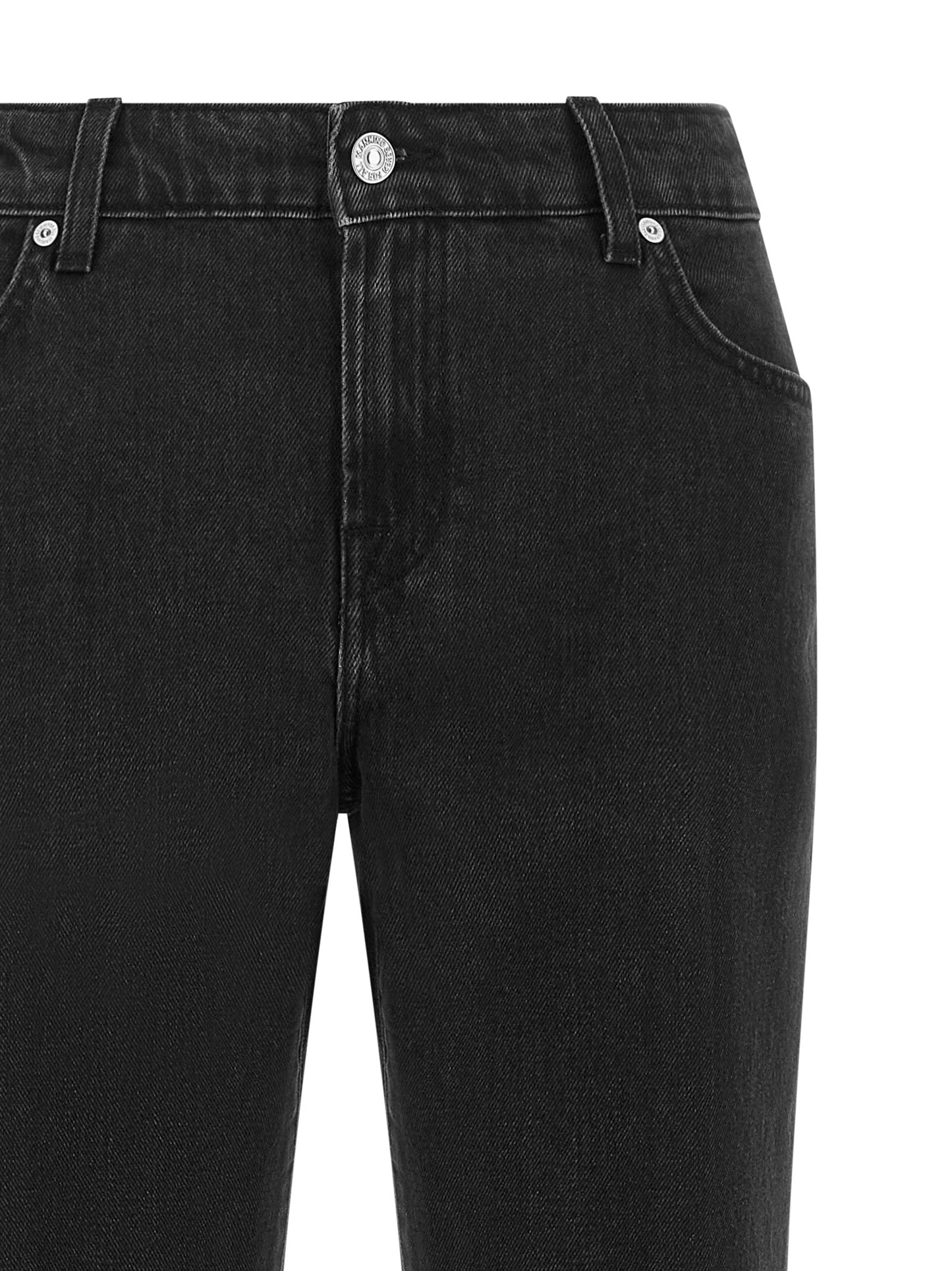 Jeans by 7 For All Mankind for women in stretch denim cotton black features a polished silhouette with a polished flared, reaching a polished long and finished with a polished .