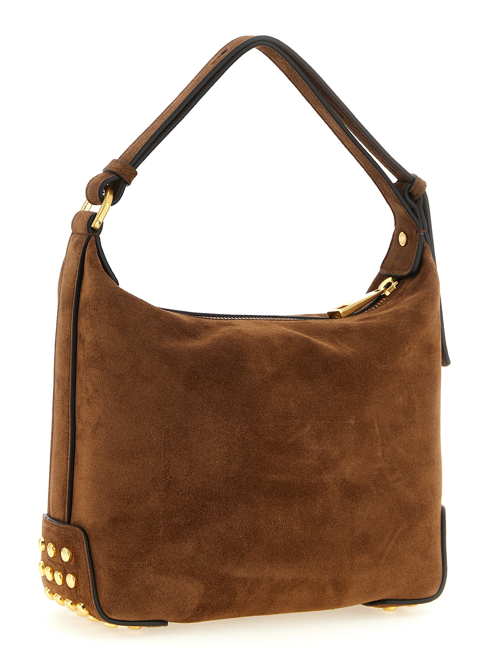 Mini Shoulder Hobo Bag by Tod's for women in calfskin leather brown & signature features an effortlessly chic silhouette with a secure zipper & clasp, ample , and versatile shoulder-strap & adjustable-strap for effortlessly chic everyday luxury.