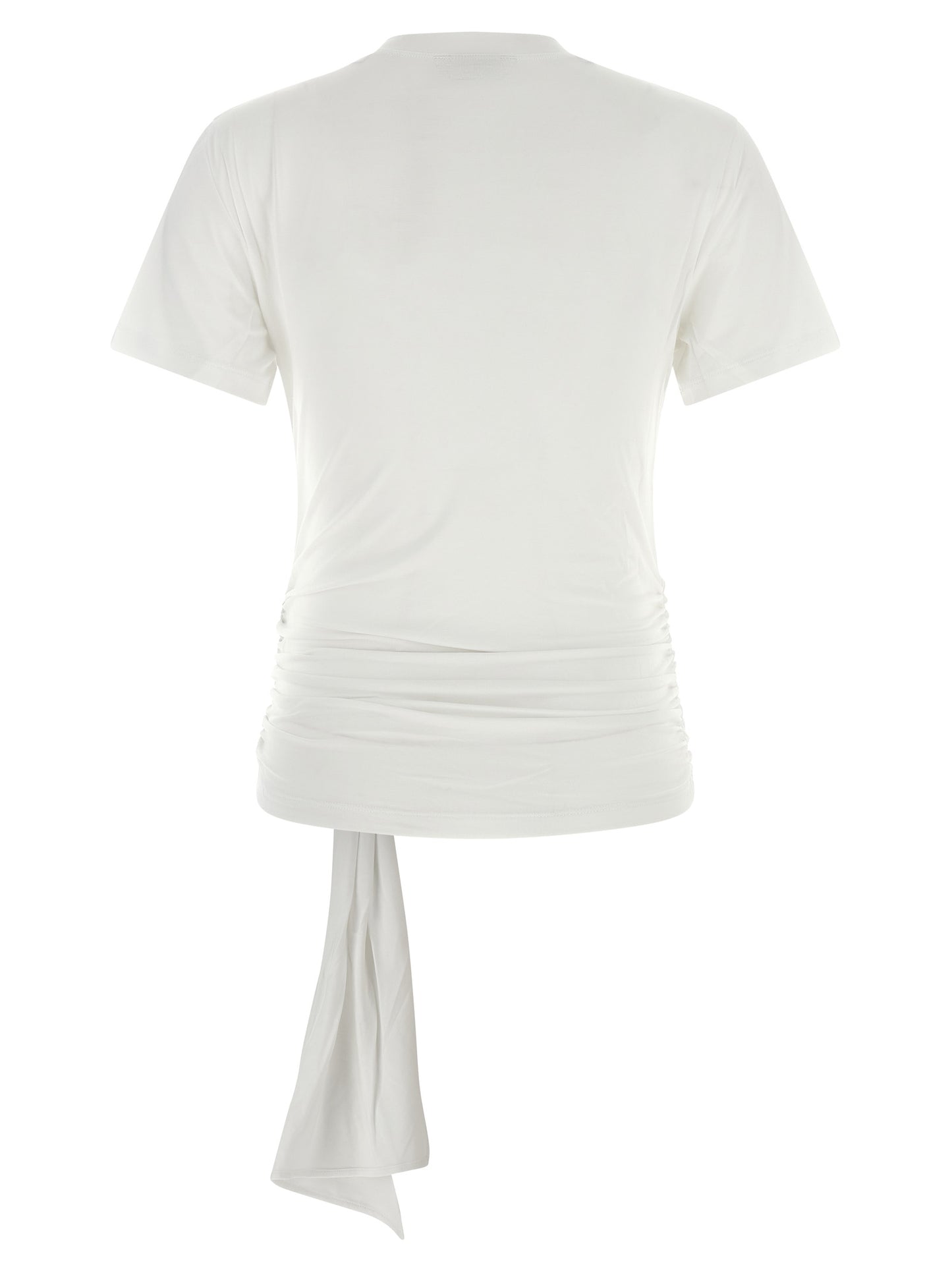 T-Shirt by 7 For All Mankind for women in lyocell white & patterned showcases a dramatic silhouette, elegantly detailed with a dramatic and for a truly dramatic finish.