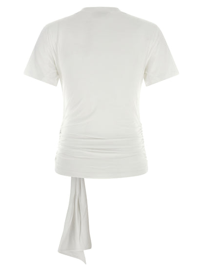 T-Shirt by 7 For All Mankind for women in lyocell white & patterned showcases a dramatic silhouette, elegantly detailed with a dramatic and for a truly dramatic finish.