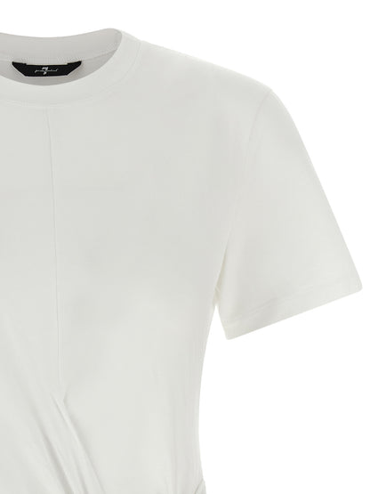 T-Shirt by 7 For All Mankind for women in lyocell white & patterned showcases a chic silhouette, artfully detailed with a chic and for a chic finish.