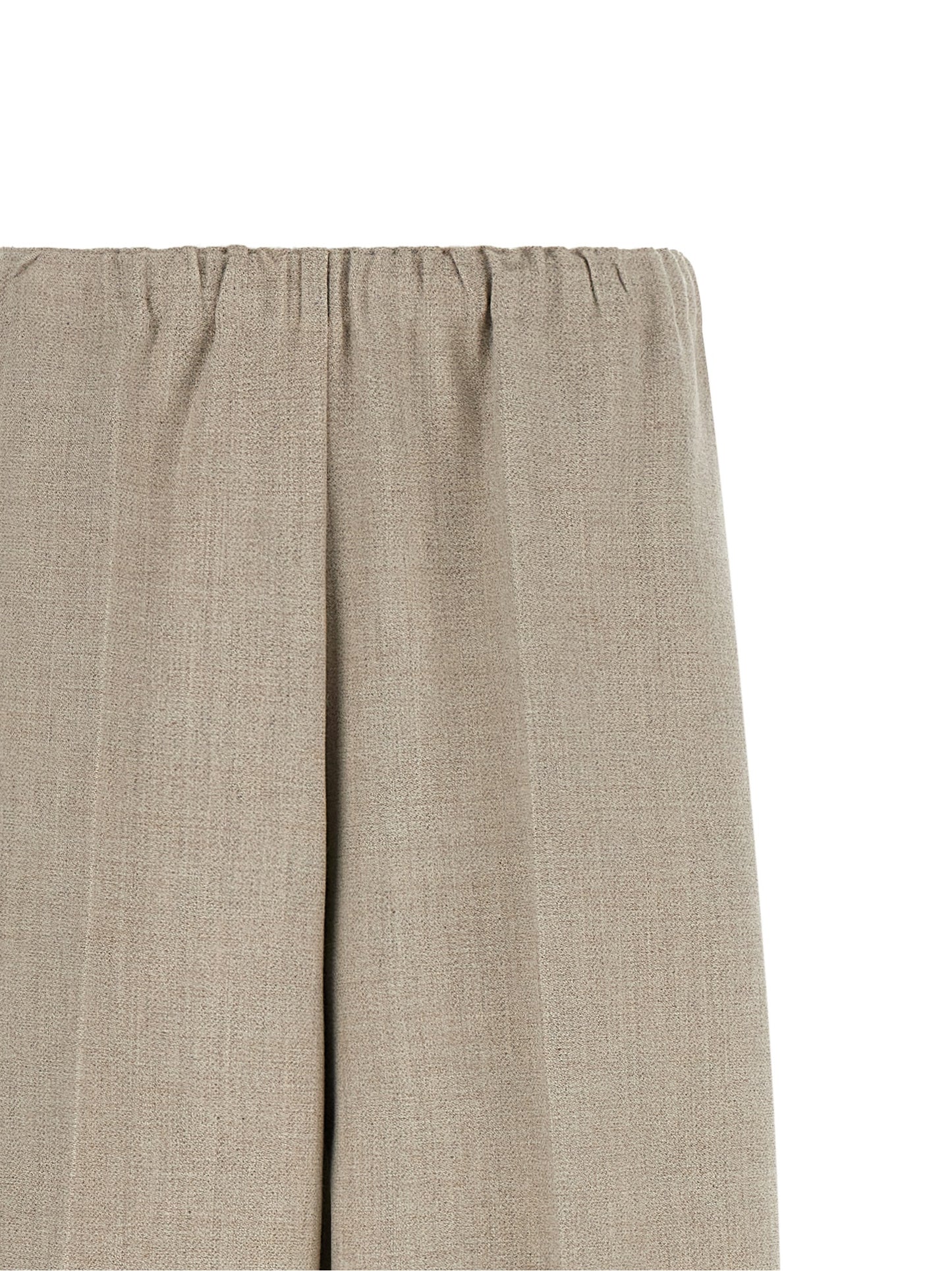 Trousers by Fabiana Filippi for women in polyester & wool beige, sand & signature features an on trend silhouette, showcasing a sophisticated relaxed-fit & wide with a long and for an on trend finish.