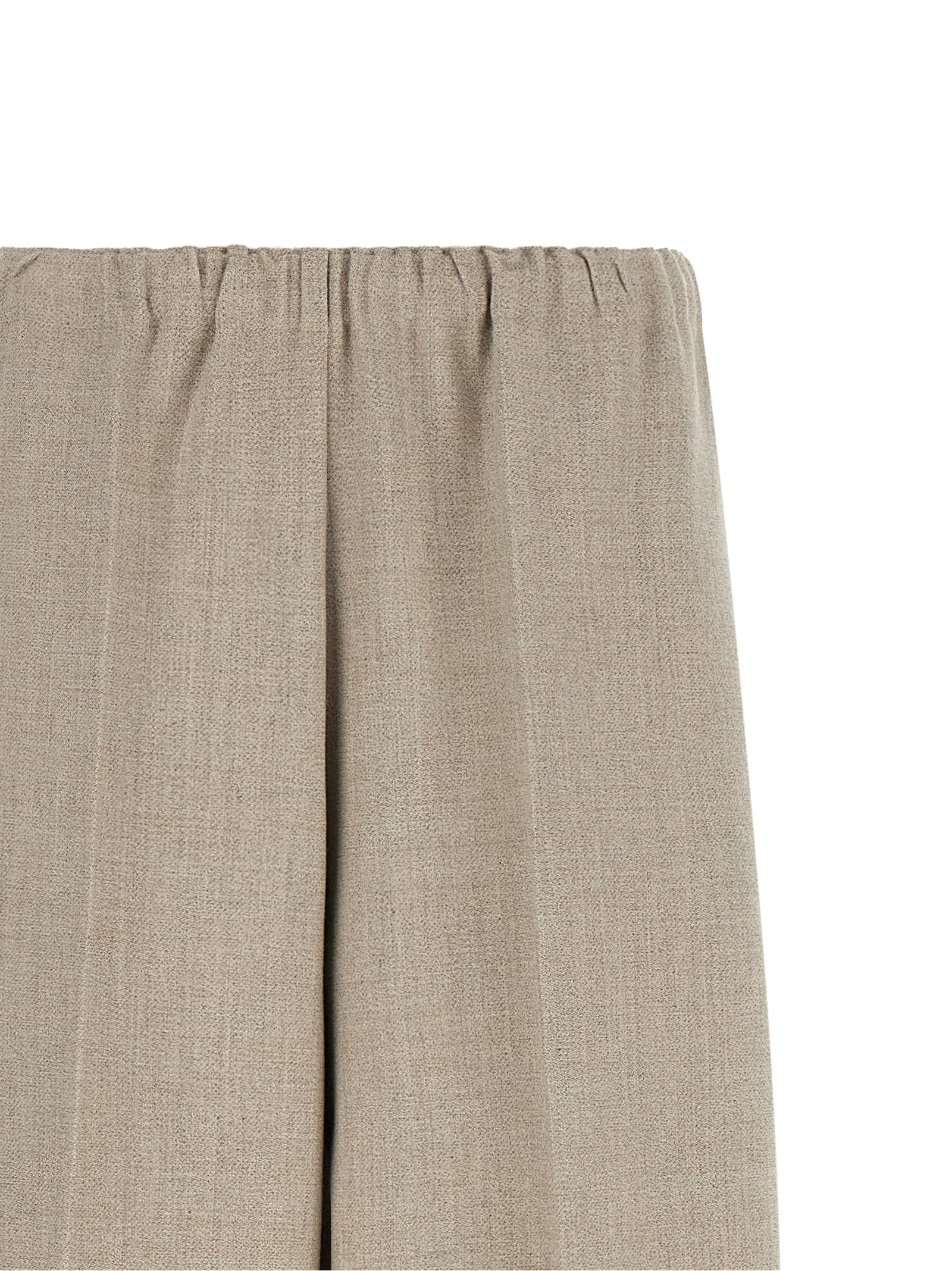 Trousers by Fabiana Filippi for women in polyester & wool beige, sand & signature features an on trend silhouette, showcasing a sophisticated relaxed-fit & wide with a long and for an on trend finish.