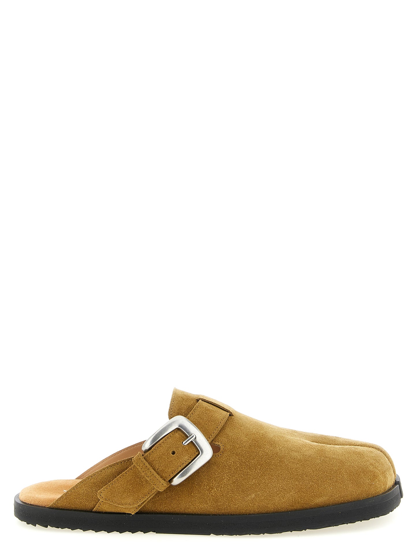 This Flat Mule Mules Strap Shoes by Maison Margiela for men in calfskin leather black, brown, camel & silver features an exquisite silhouette from the Men's Calfskin Leather Flat Mule Mules Strap Shoes collection, defined by a sophisticated flat and elegant .