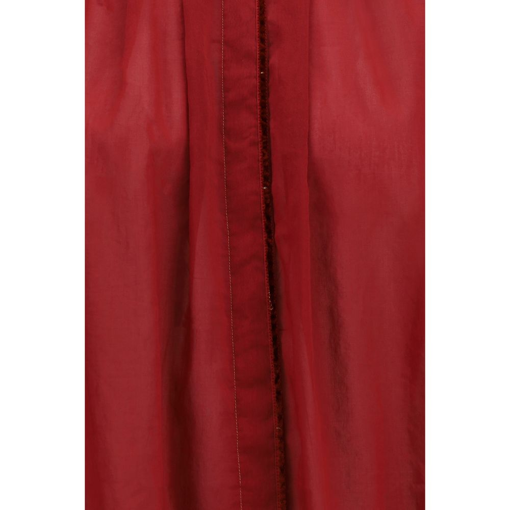 Blouse by Forte_Forte for women in cotton & silk multicolor features an architectural silhouette with a refined and elegant for a architectural look.