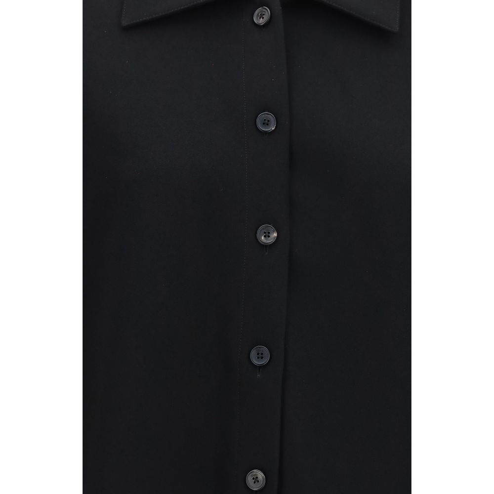 Shirt by Khaite for women in acetate & polyester black features an polished silhouette, showcasing a sophisticated and detail for a truly polished finish.