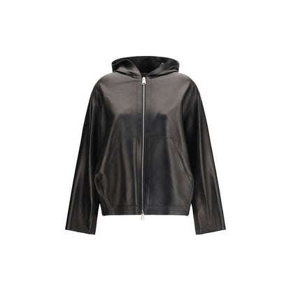 Khaite Black Lamb Ovis Aries Aries Leather Jacket