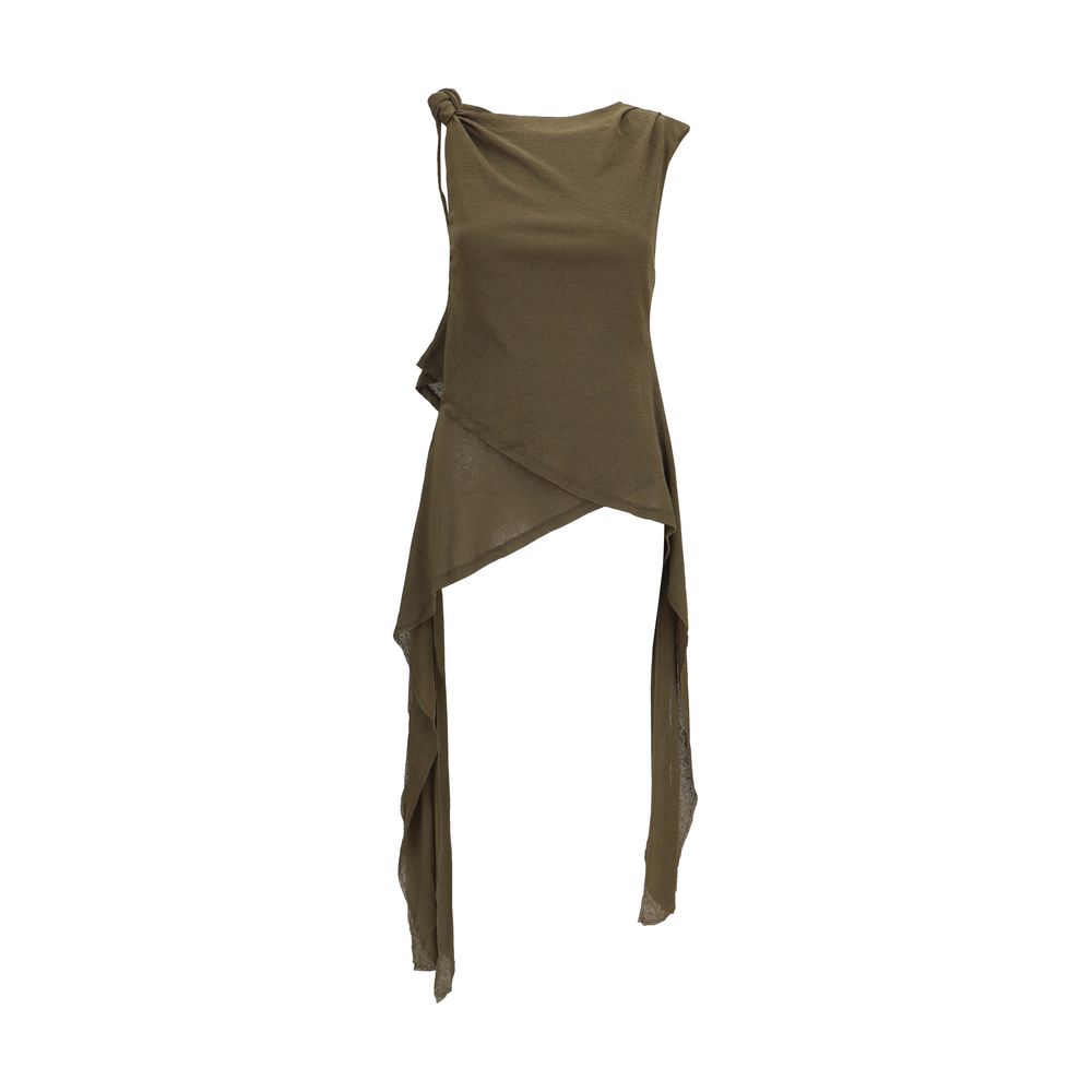 Blouse by Ganni for women in polyester bicolour, featuring a nuanced and nuanced for a sophisticated finish.