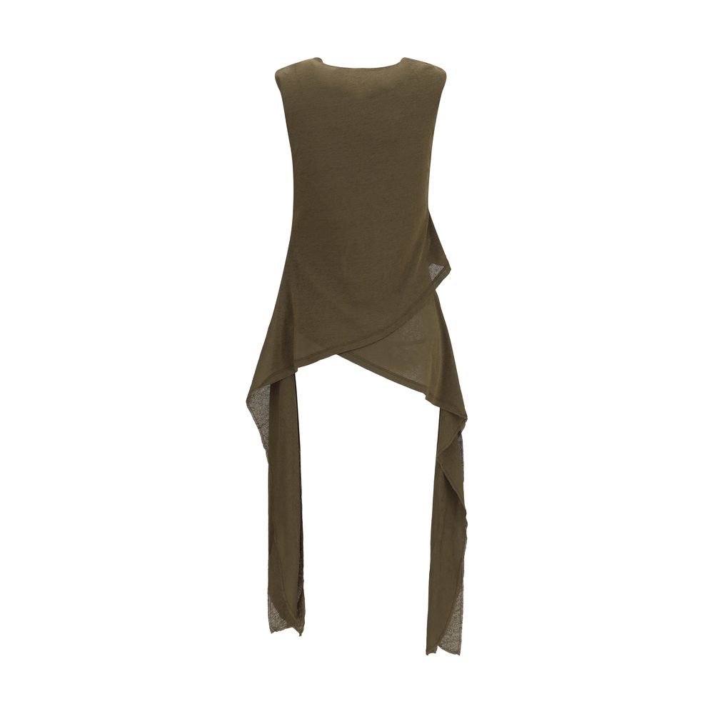 Blouse by Ganni for women in polyester bicolour showcases a sharp silhouette, elegantly detailed with a sharp and sharp .