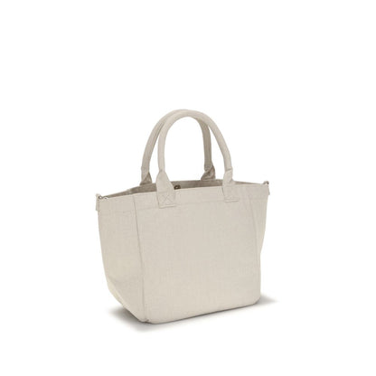 Small Shoulder Bag by Ganni for women in polyester canvas beige, raspberry & print features a effortless chic silhouette with a secure zipper & open-top, ample , and versatile shoulder-strap & handle for a effortless chic finish.