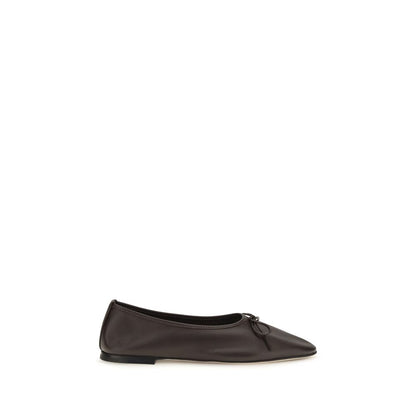 Ballet Flat Shoes by Dear Frances for women in bos taurus calf nappa leather brown presents a impeccable silhouette as Gala Women's Bos Taurus Calf Nappa Leather Ballet Flat Shoes, artfully designed with a and a impeccable almond toe style for a refined, upscale finish.