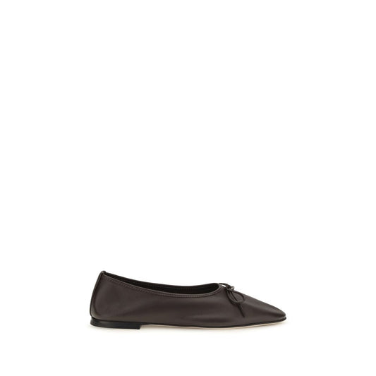 Ballet Flat Shoes by Dear Frances for women in bos taurus calf nappa leather brown presents a impeccable silhouette as Gala Women's Bos Taurus Calf Nappa Leather Ballet Flat Shoes, artfully designed with a and a impeccable almond toe style for a refined, upscale finish.