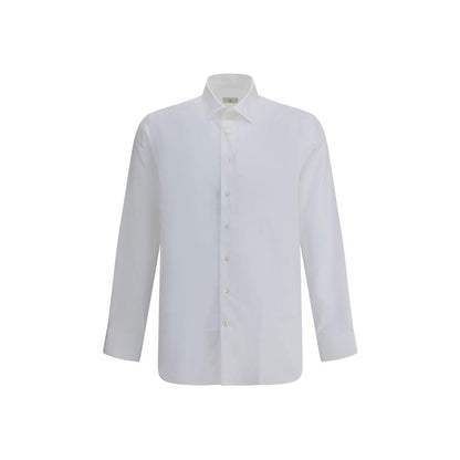 Dress Shirt by Etro for men in cotton white, patterned & paisley showcases a sublime silhouette, artfully detailed with a sublime and for a sophisticated, sublime finish.