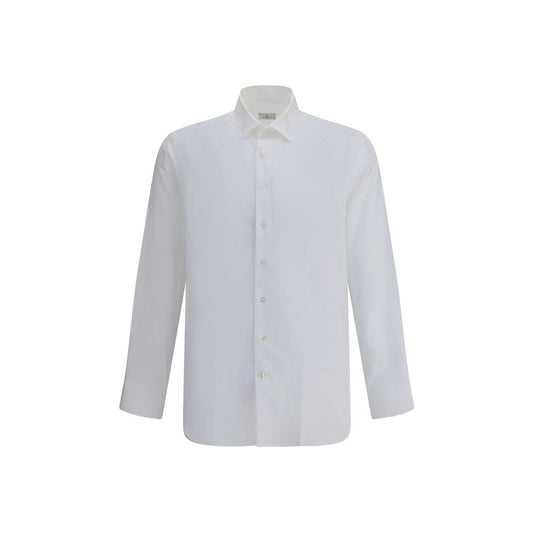 Dress Shirt by Etro for men in cotton white, patterned & paisley showcases a sublime silhouette, artfully detailed with a sublime and for a sophisticated, sublime finish.