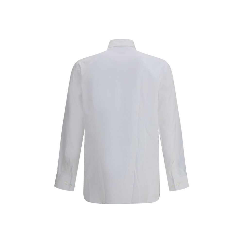 Dress Shirt by Etro for men in cotton white, patterned & paisley features an polished silhouette, showcasing a sophisticated and detail for a truly polished finish.