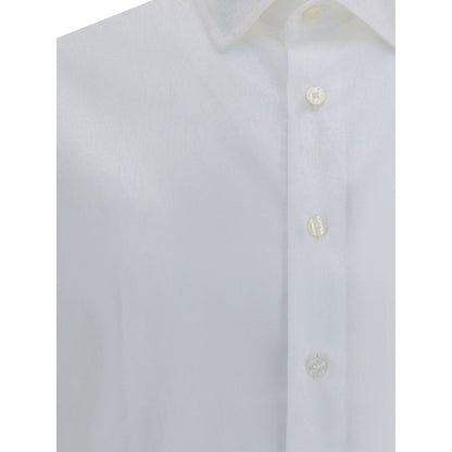 Dress Shirt by Etro for men in cotton white, patterned & paisley presents a discerning silhouette, showcasing a sophisticated and for a truly discerning finish.