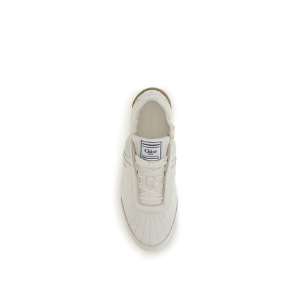 Athletic Sneakers Chloé women calf leather beige featuring a avant-garde Women's Athletic Calf Leather Sneakers design with a avant-garde athletic style for a refined finish.