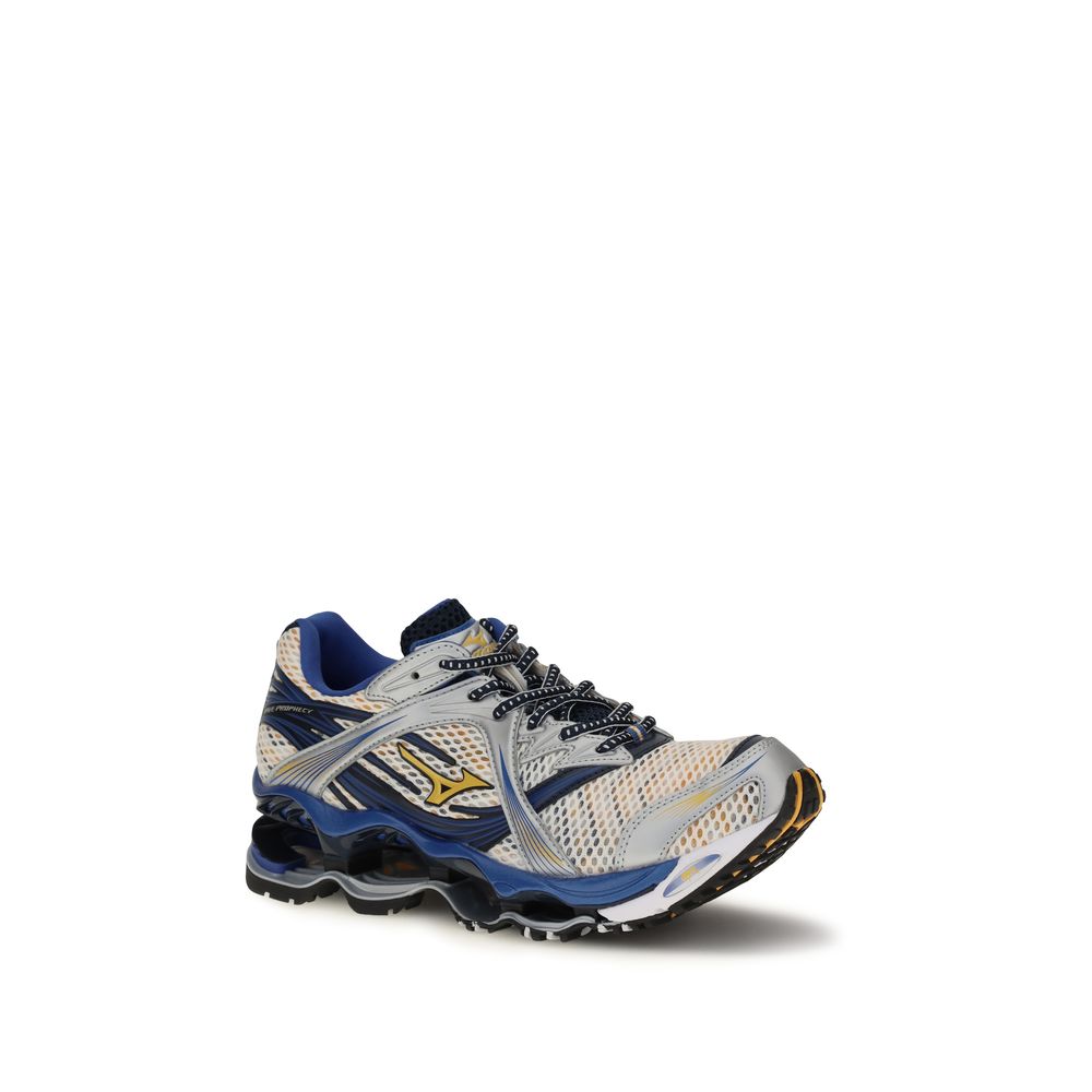 Athletic Sneakers by MIZUNO for men in textile multicolor presents a sleek silhouette, perfectly capturing the low-top style essence of Men's Low Top Textile Athletic Sneakers with its sleek design and premium finish.