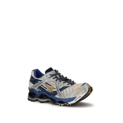 Athletic Sneakers by MIZUNO for men in textile multicolor presents a sleek silhouette, perfectly capturing the low-top style essence of Men's Low Top Textile Athletic Sneakers with its sleek design and premium finish.