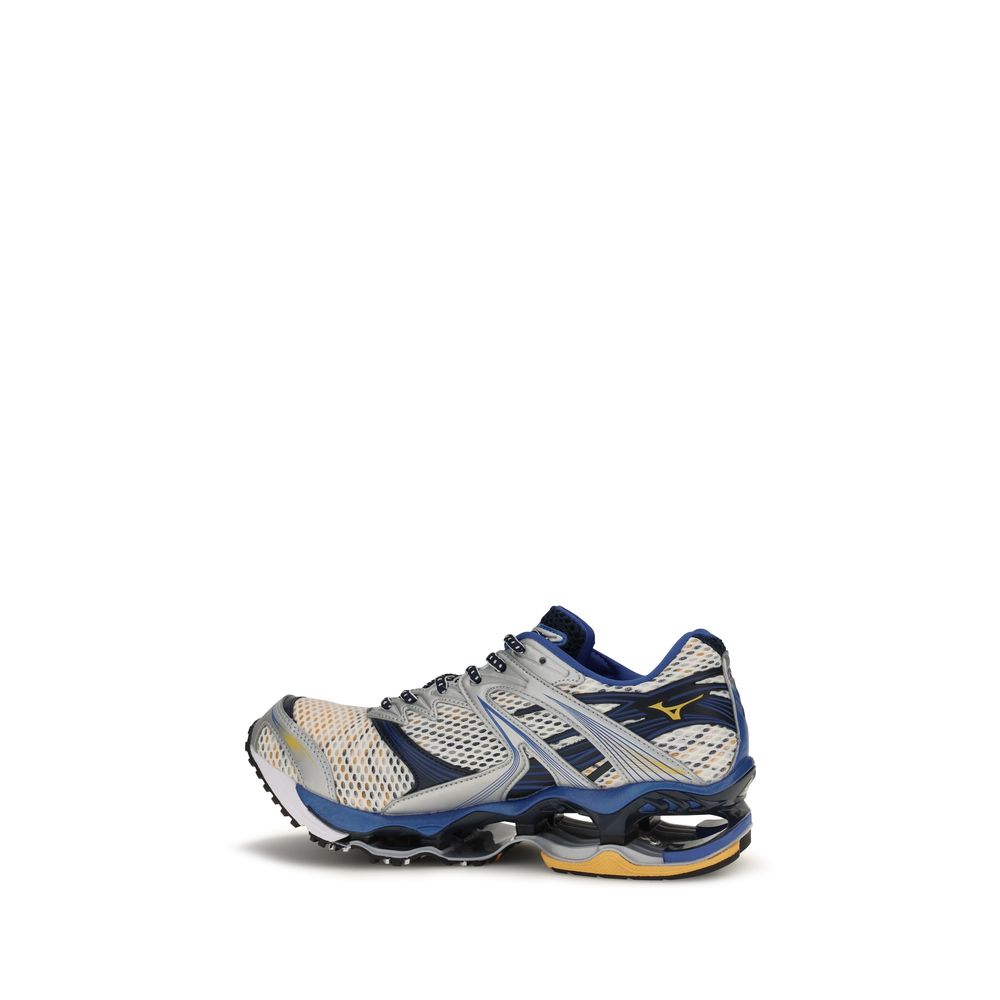 Athletic Sneakers by MIZUNO for men in textile multicolor features an exquisite silhouette, showcasing the premium low-top style of the Men's Low Top Textile Athletic Sneakers with an exquisite finish.