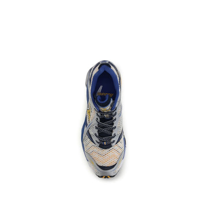 Athletic Sneakers by MIZUNO for men in textile multicolor features an effortless chic silhouette, showcasing the signature low-top style of the Men's Low Top Textile Athletic Sneakers collection with a truly effortless chic finish.