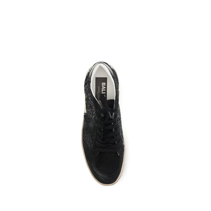 Golden Goose Black Calf Leather Bos Taurus Low Top Sneakers