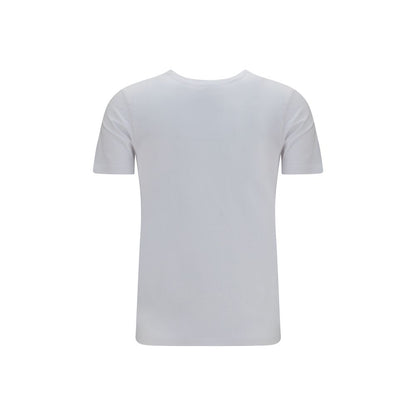 Activewear T-Shirt by Maison Kitsuné for women in cotton white & print features a sporty silhouette with and crew neckline, showcasing innovative for a sporty finish.