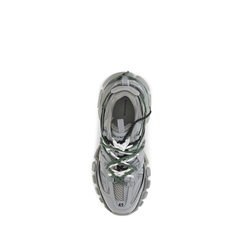 Athletic Sneakers by Balenciaga for men in polyester polyurethane & polyethylene gray features an exquisite silhouette, showcasing the premium athletic style of the Track Men's Athletic Polyester Polyurethane & Polyethylene Sneakers with an exquisite finish.