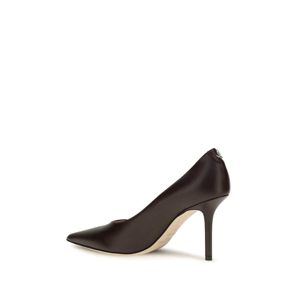 High-Heel Stiletto Pumps Heels by Jimmy Choo for women in bos taurus calf leather brown & signature showcases a exquisite silhouette, perfectly accentuating Women's Bos Taurus Calf Leather High-Heel Stiletto Pumps Heels with a exquisite stiletto high-heel and exquisite pointed toe style.