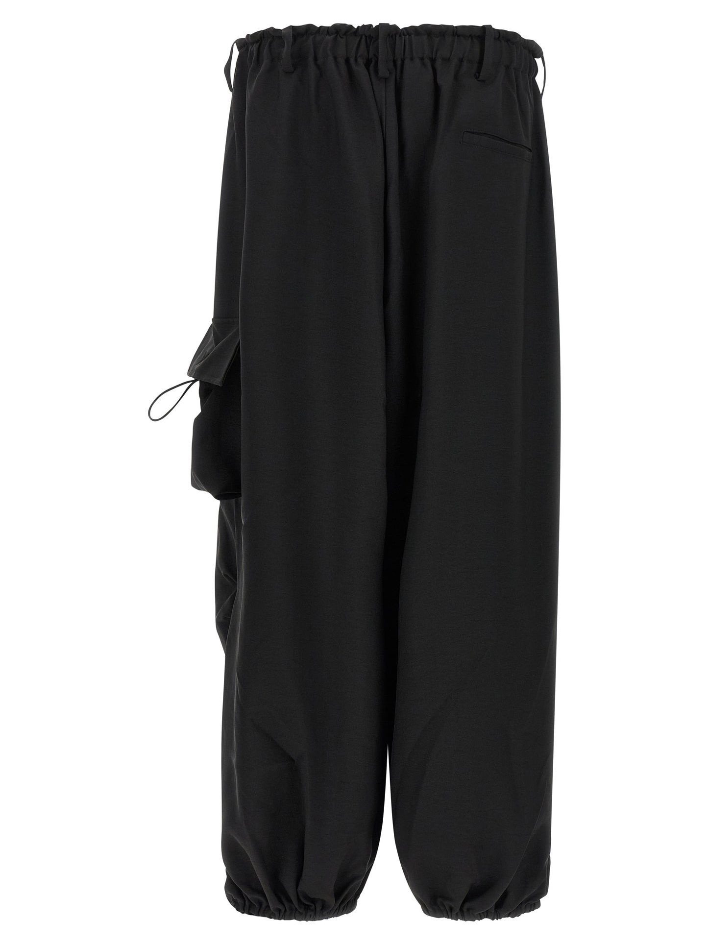 Cargo Pants by Y-3 for men in polyester black features a sartorial silhouette, showcasing a sophisticated with a refined long and elegant .