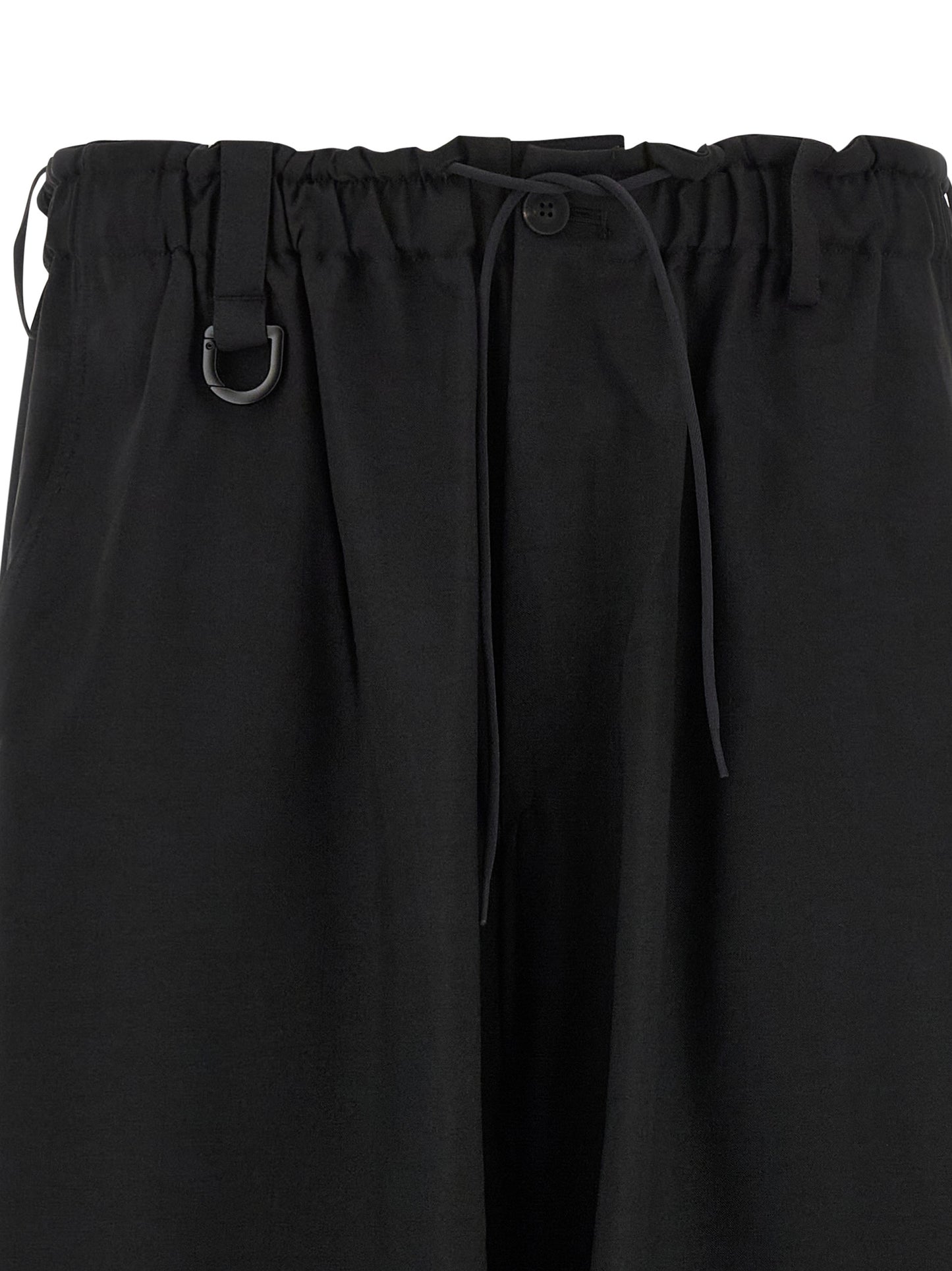 Cargo Pants by Y-3 for men in polyester black presents a on trend silhouette, artfully finished with a on trend , long, and for a sophisticated look.