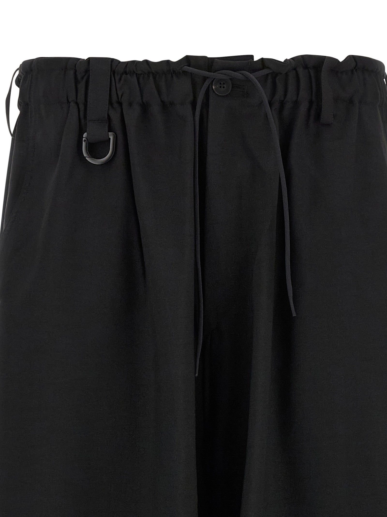 Cargo Pants by Y-3 for men in polyester black presents a on trend silhouette, artfully finished with a on trend , long, and for a sophisticated look.