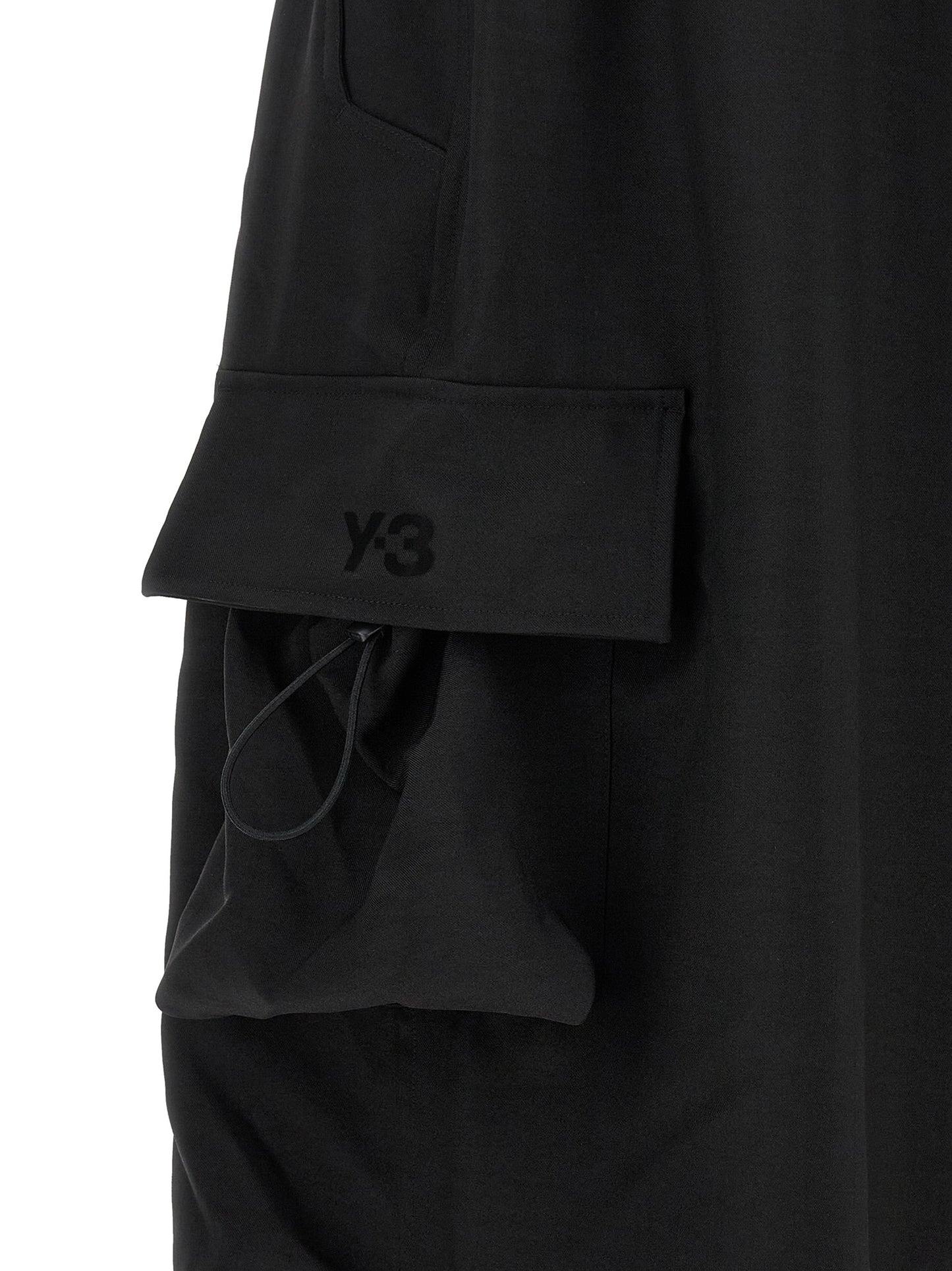 Cargo Pants by Y-3 for men in polyester black features an stylish with a long and , expertly finished with stylish utility detailing.