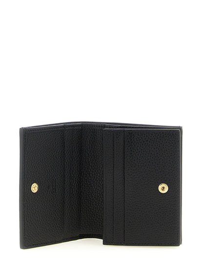 Gucci Gg Marmont Calfskin Cardholder Card Case - Black Gold Multicolor Signature