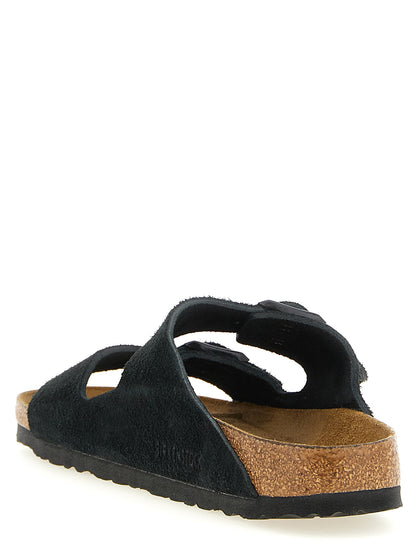 Flat Shoes by Birkenstock for men in eva & suede calfskin leather black features an dynamic silhouette from the Men's EVA & Suede Calfskin Leather Flat Shoes collection, defined by a dynamic and flat for a dynamic look.