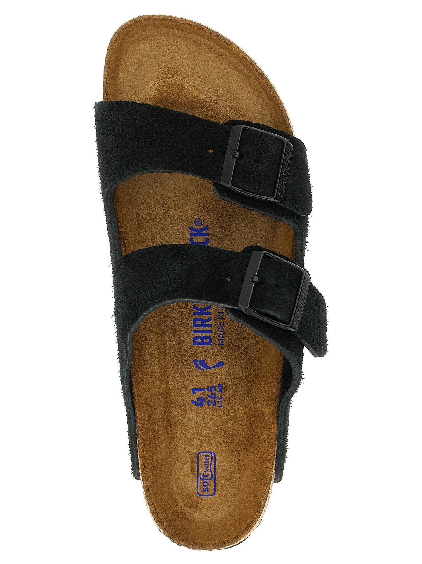 Flat Shoes by Birkenstock for men in eva & suede calfskin leather black features an effortless chic silhouette, showcasing the Men's EVA & Suede Calfskin Leather Flat Shoes design with an effortless chic flat and a for a effortless chic look.
