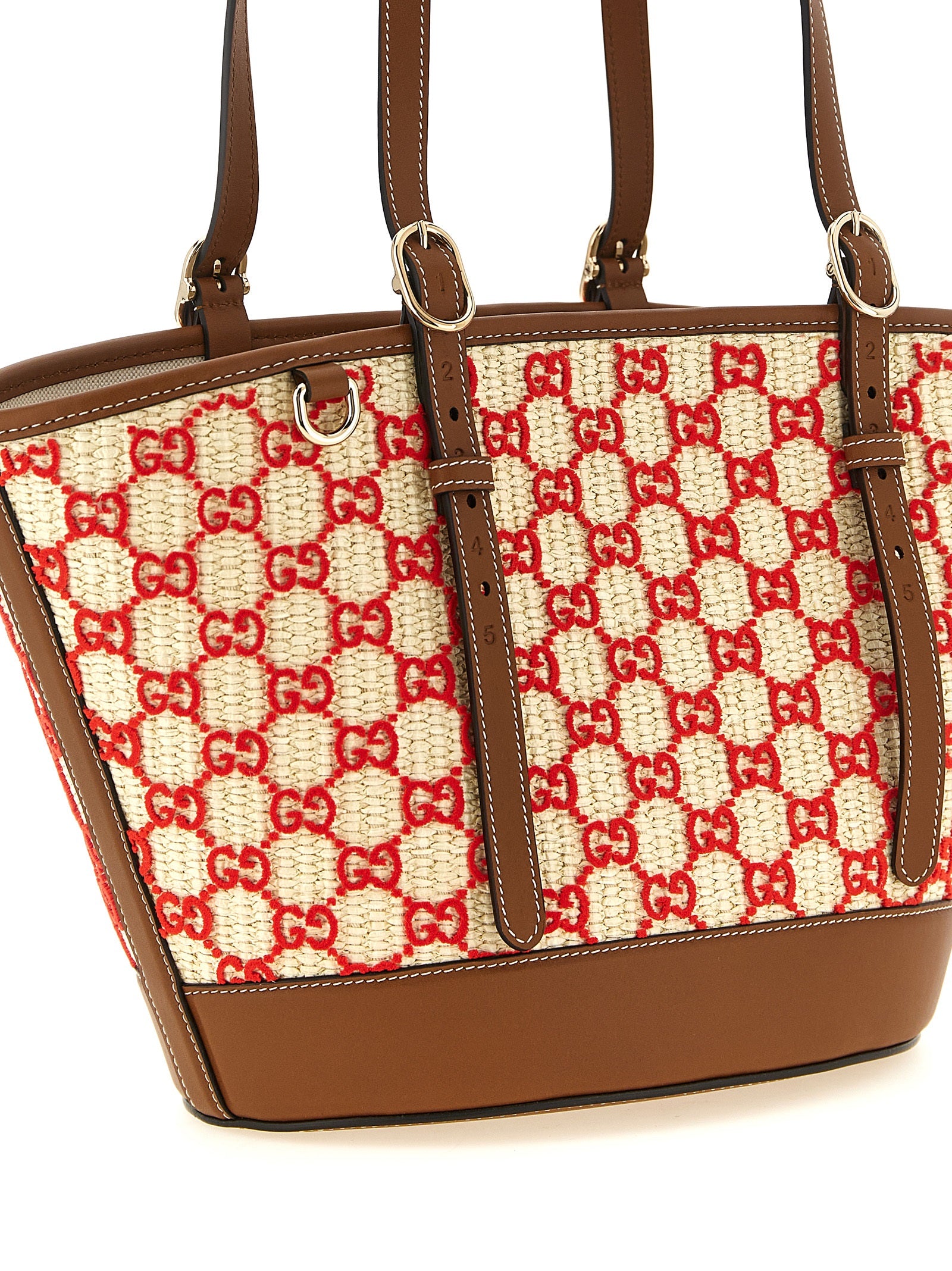 Small Shopper Handbag by Gucci for women in stretch cotton modal canvas multicolor, patterned & monogram presents a ornamental silhouette, showcasing a secure zipper, ample , and versatile adjustable-strap & handle for a ornamental finish.