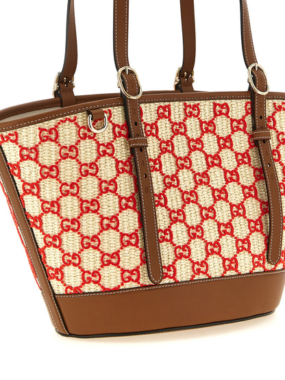 Small Shopper Handbag by Gucci for women in stretch cotton modal canvas multicolor, patterned & monogram presents a ornamental silhouette, showcasing a secure zipper, ample , and versatile adjustable-strap & handle for a ornamental finish.