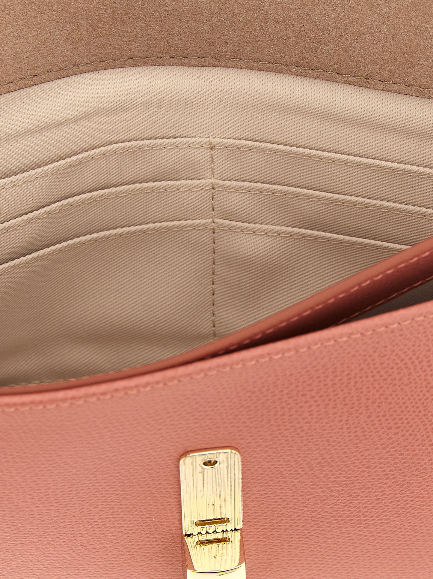 Clutch Handbag by Furla for women in calfskin leather coral, multicolor & pink showcases a sculptural silhouette, featuring a secure , ample built-in-compartments & cardholder, and versatile for a sculptural finish.