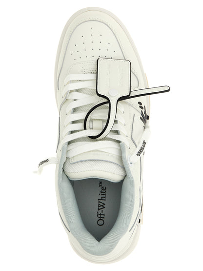 Sneakers by Off-White for men in polyester rubber leather bicolour, black, white & print features an fashionable silhouette, showcasing the premium Men's Fashion Polyester Rubber Leather Sneakers in a fashionable fashion style that offers a fashionable finish for refined style.
