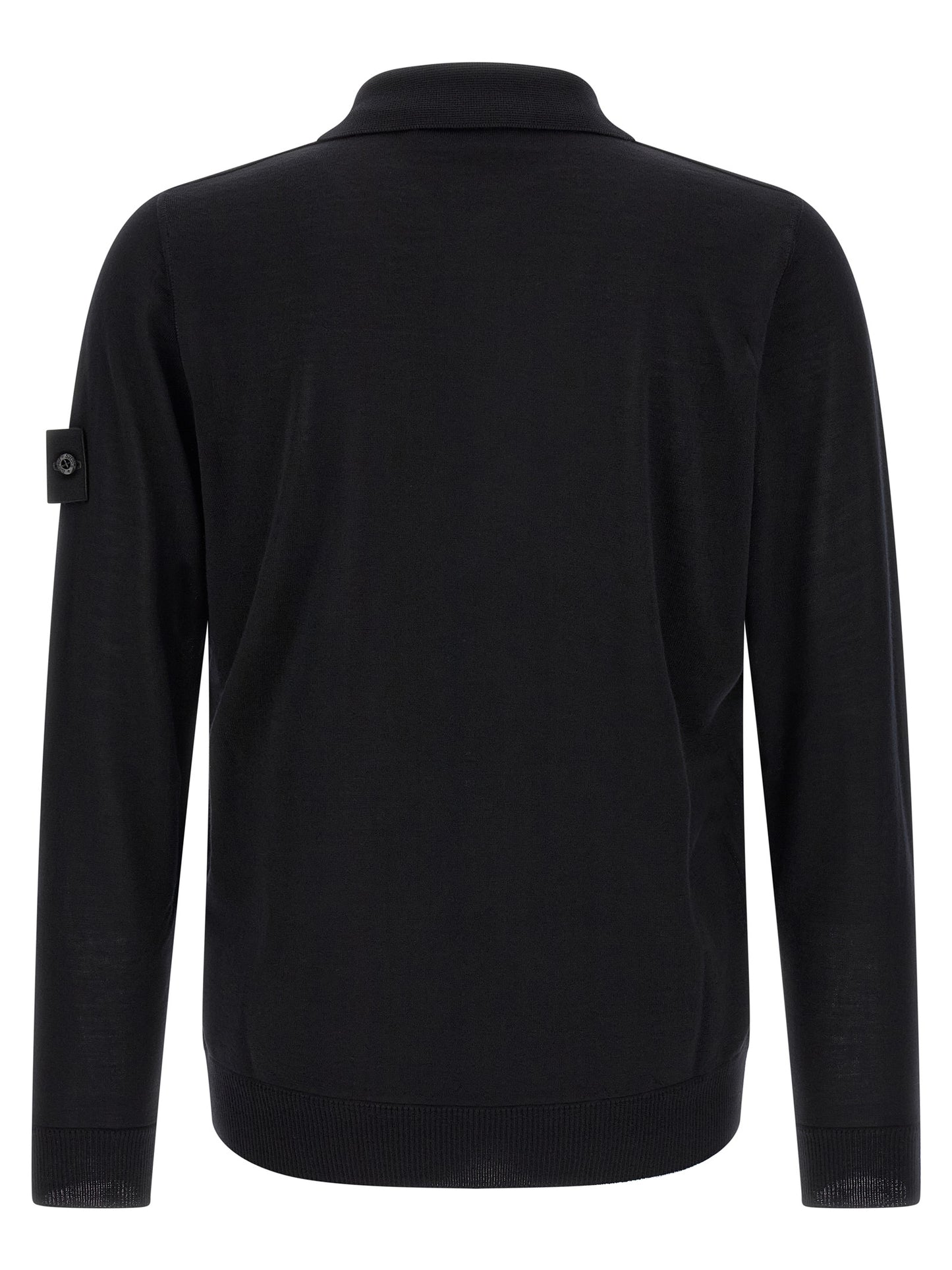Stone Island Black Virgin Wool Cardigan
