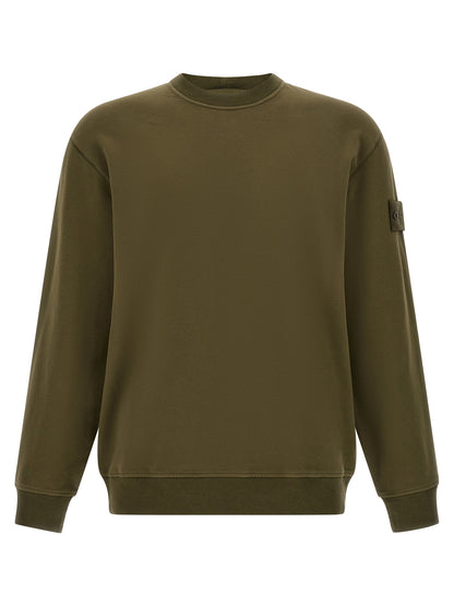 Stone Island Bicolor Cotton Sweatshirt