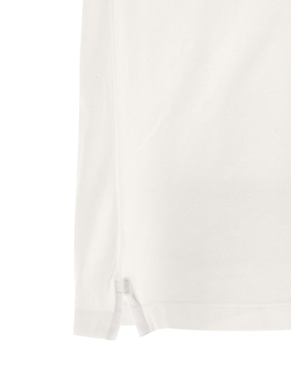 Polo Shirt by Stone Island for men in stretch organic cotton bicolour, black & white showcases a enviable silhouette, featuring a refined and for a enviable finish.