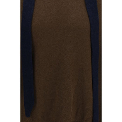 Cardigan by Sacai for men in merino wool brown showcases a captivating silhouette, artfully detailed with a captivating and for a truly sophisticated captivating look.